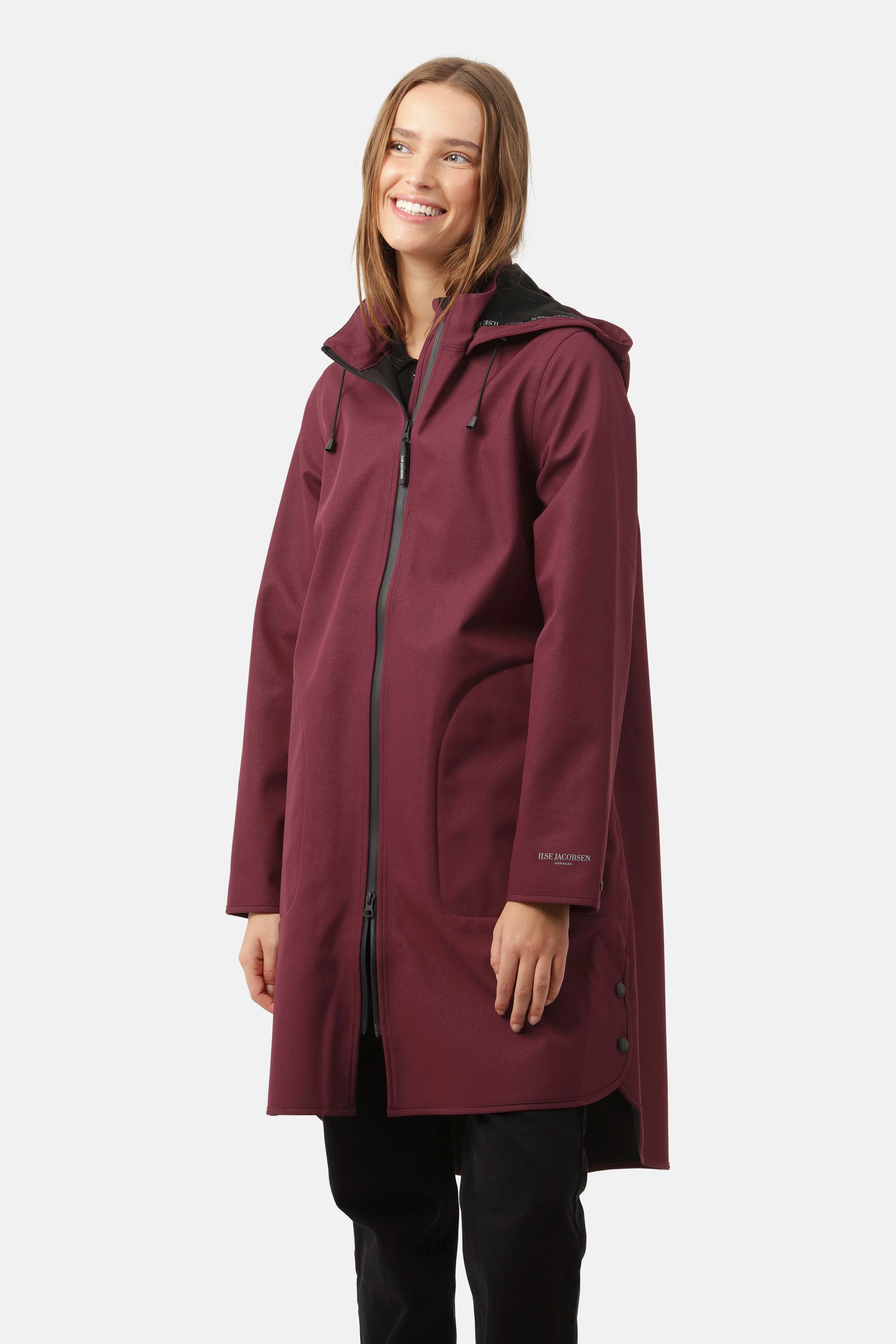 Softshell Regenmantel A-Linie - Maroon Banner